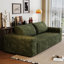 71 po. Velours côtelé confortable à 3 places, tissu doux pour la peau, mousse haute densité, sans assemblage, conception ergonomique pour un coin détente, et confortable, éponge, idéal pour une conférence, confortable