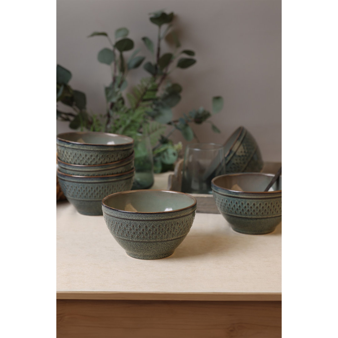 Lark Manor Fredela 100% CERAMIC STONEWARE Salad Bowl