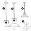 Modern Metal Pendant Lampshade with Adjustable Chain-1581071773