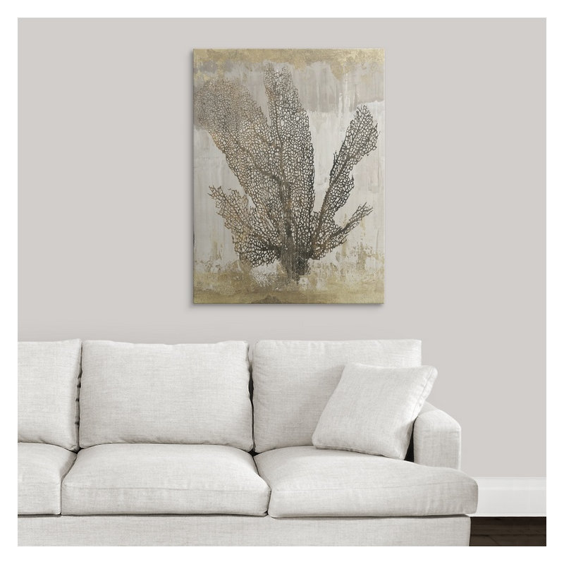 « i », impression Coral Splendor, H 48 po x l 36 po x P 1,5 po, Toile