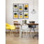« yellow transitions hexaptych », ensemble de 6 reproductions de peintures à l’aquarelle encadrées-24750262