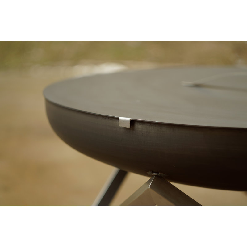 31.5'' Round Rusting Steel Fire Pit Lid