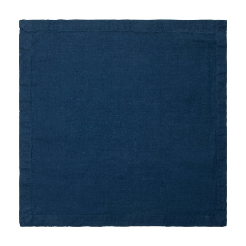 Dalissa Linen Square Napkin, Navy