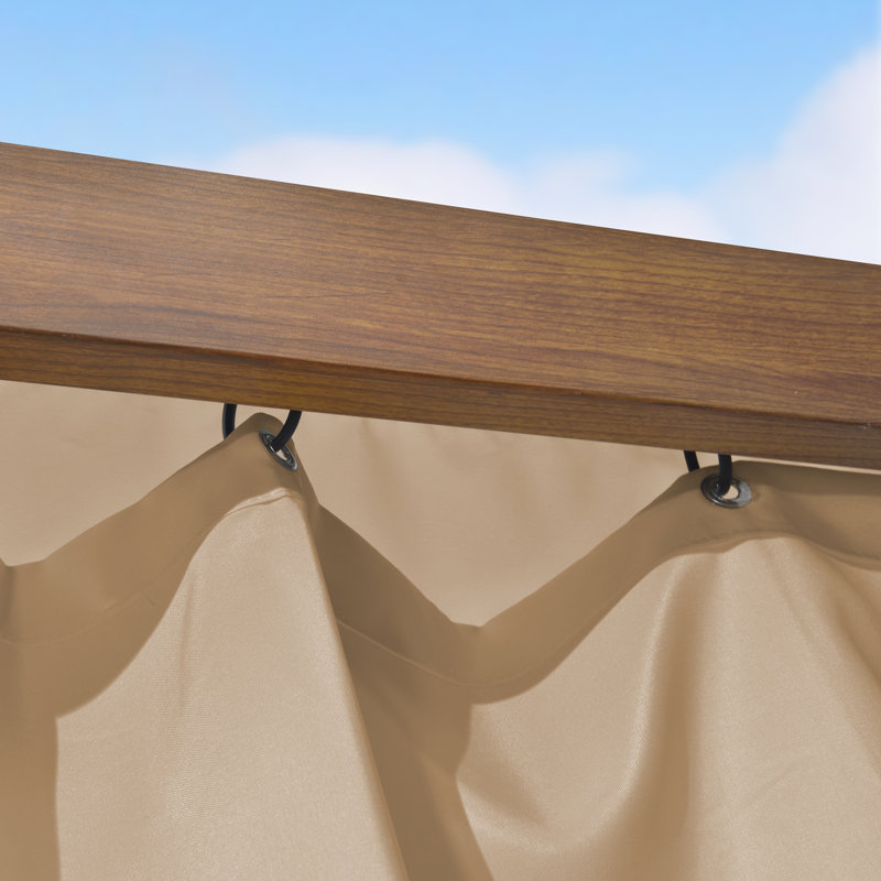 Écran de remplacement pour pergola rétractable mauve, H 82 po x l 49 po, Beige