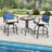Anujin Patio Bar Stool with Cushion