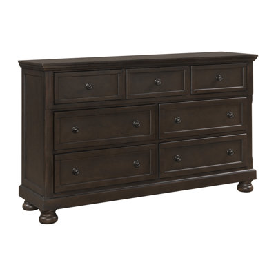 Traditional Design Bedroom Furniture 1Pc Dresser Of 7X Drawers Grayish Wooden Furniture