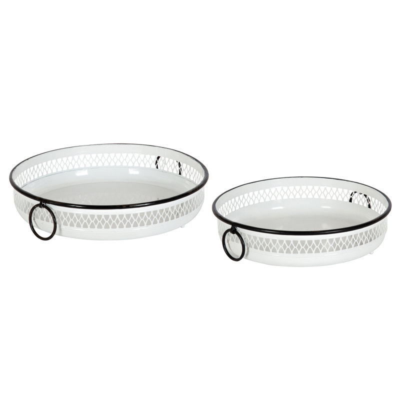 Ensemble de plateau de table basse 2 pièces Mahinmi
