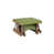 Kiwi Green Top/Antique Mahogany Base