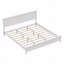 Lit plateforme, bois massif blanc-1019921289