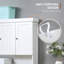 Armoire de rangement 71 po avec huche de 71 po, garde-manger moderne avec comptoir, tiroir et armoire pour four à micro-ondes