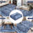 Boho Machine Washable Rug with Rubber Backing for Living Room Modern Non-Slip Dining Room Rug Non-Shedding Faux Wool Rugs for Bedroom Floor Carpet for Office Nursery Playroom-2072672569