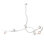 Glacier 6 - Light Unique/Statement Modern Linear Chandelier