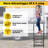 5 Steps Rv Steps With 2 Handrails, Non-slip Hot Tub Steps, Mobile Home Stairs With Non-skid Tapes, Outdoor Steps For Spa Pool, Camper, Travel Trailers, Porch