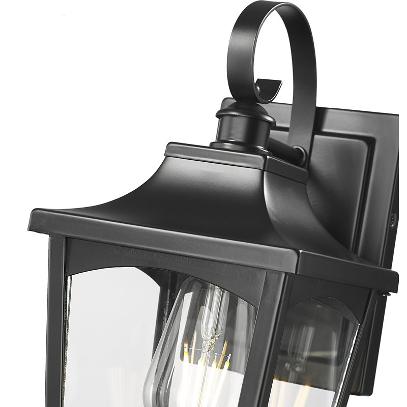 Applique murale d'extérieur 1 lumière Clydel, H 12,62 po x l 6 po x P 7 po