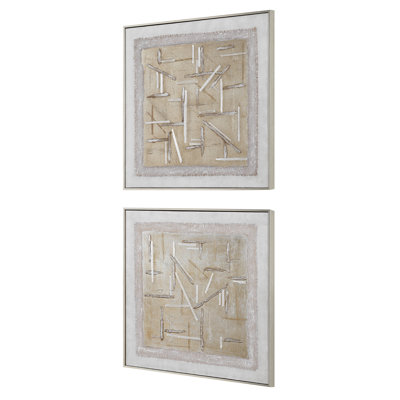 Uttermost Unpredictable Hand Painted Canvases