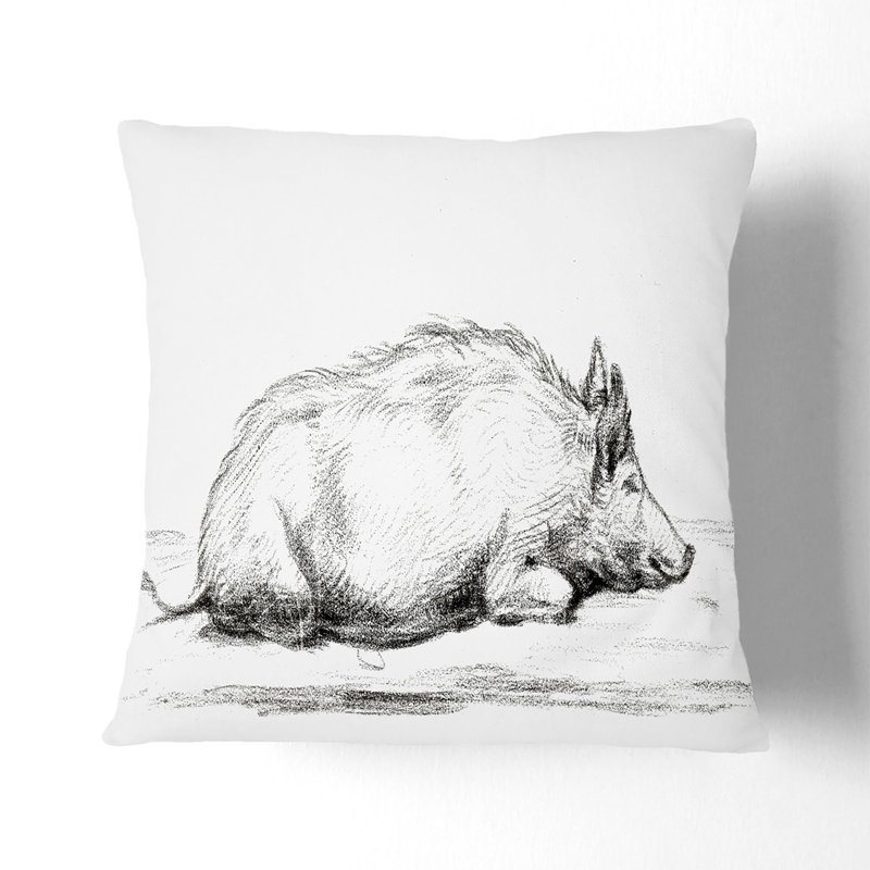 Square Throw Cushion, White, 40cm H x 40cm W x 15cm D