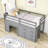 Gigel Kids Twin Loft Bed with Drawers-1887771781