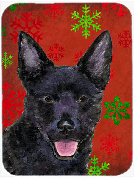 Planche à découper en verre kelpie australian allée Ashlynn, Rouge / Vert