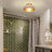 Duley Glass Metal Flush Mount-87614683