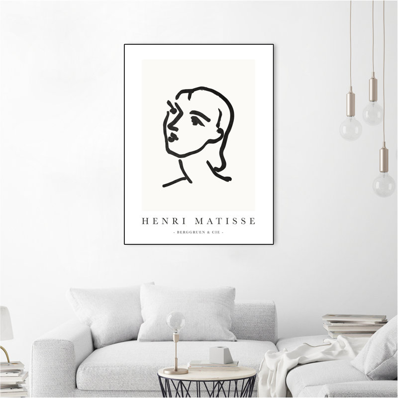 Le Visage, toile encadrée, H 24 po x l 18 po