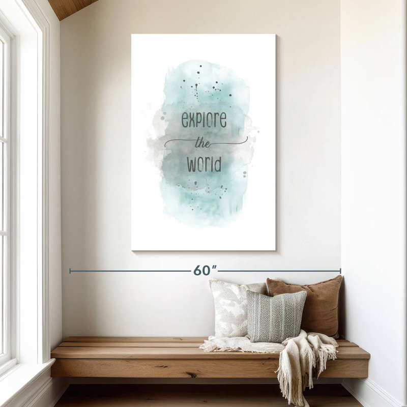 Tergel Explore The World Blue, 48" H x 32" W