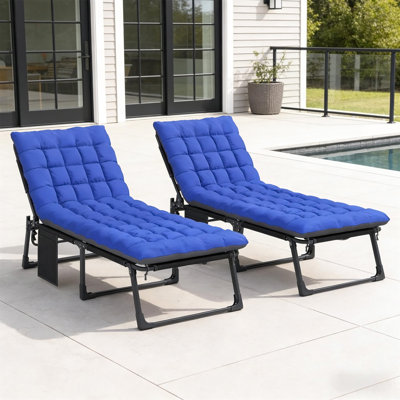 Ensemble de 2 fauteuils inclinables à dossier