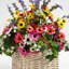 52cm Faux Mixed Floral Container