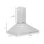 Hotte de cuisine murale en acier inoxydable ZLINE 36 po ZLINE-1606022658