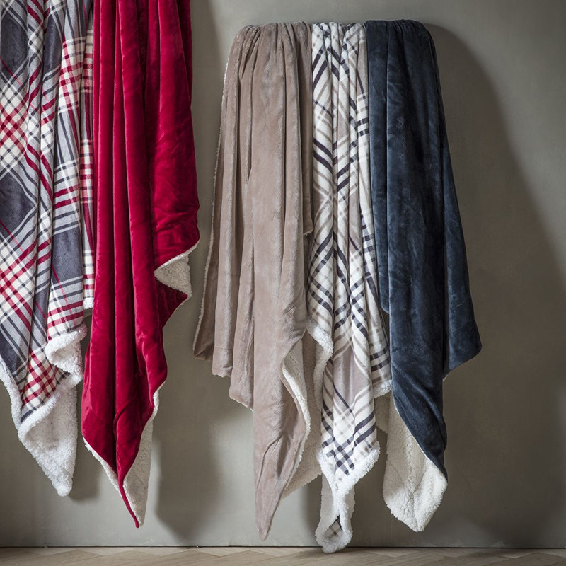 Plain Weave / Muslin Throw Blanket, Taupe