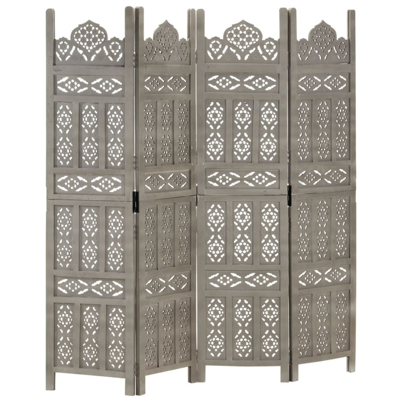 Shenandoah 165cm H Folding Room Divider, Grey, 4