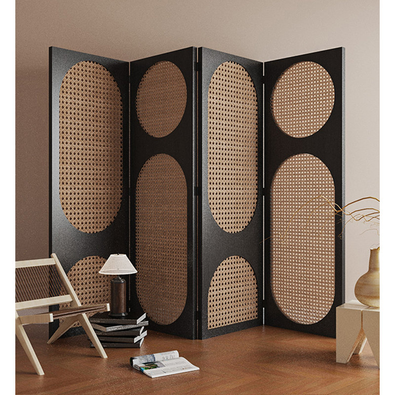 Nouveau paravent en épinette de style chinois, H 78,78 po x l 94,49 po x P 1,57 po