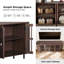 Armoire-buffet à lattes cannelées de style Mid-Century 64,4 po Xaime-1650740344