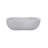 White Natural Marble Bathroom Vessel Sink, Semi-Polished Surface, Natural Stone, Genuine Marble, Real Marble, 23.6X14.2Xh7.1 Inches/600X360xh180 Mm-1420180582