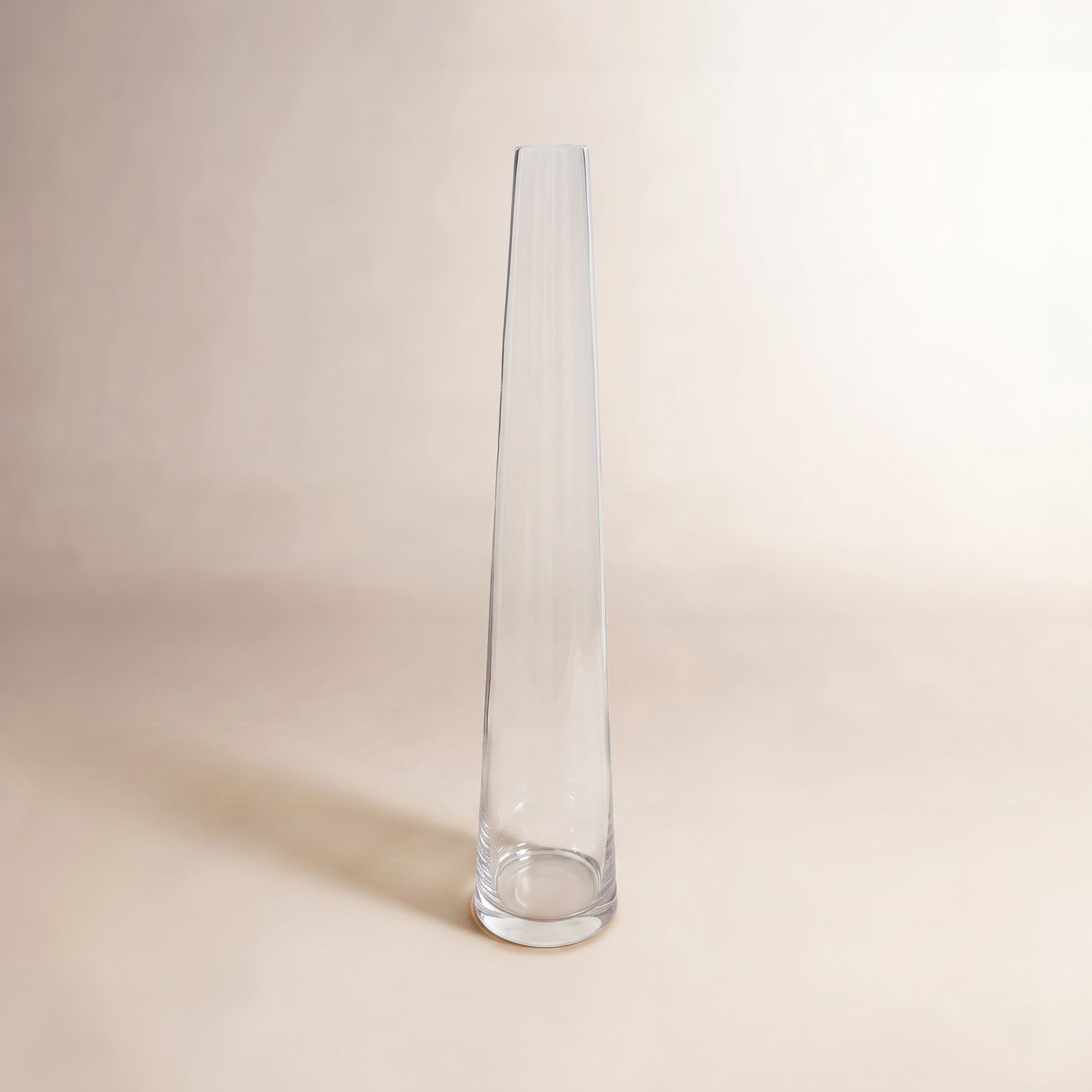 Aracena Handmade Glass Floor Vase, 27.5" H x 5.25" W x 5.25" D