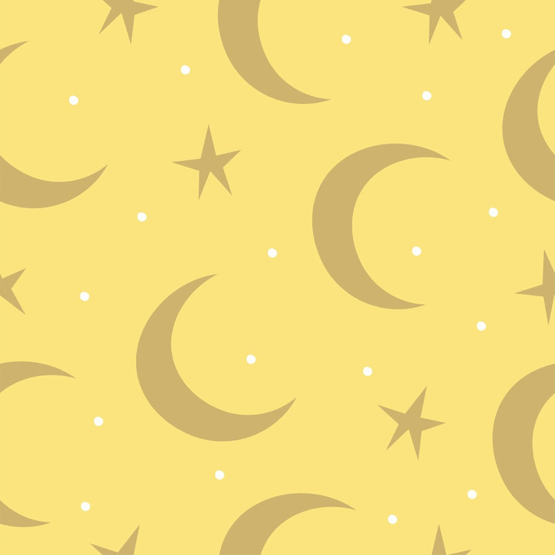 Papier peint adhésif lune et étoiles L04 "x L 24" N014153