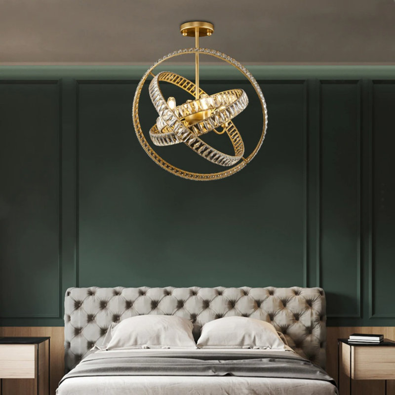 Brawley 6 - Light Sphere Chandelier, 60cm H x 60cm W x 60cm D