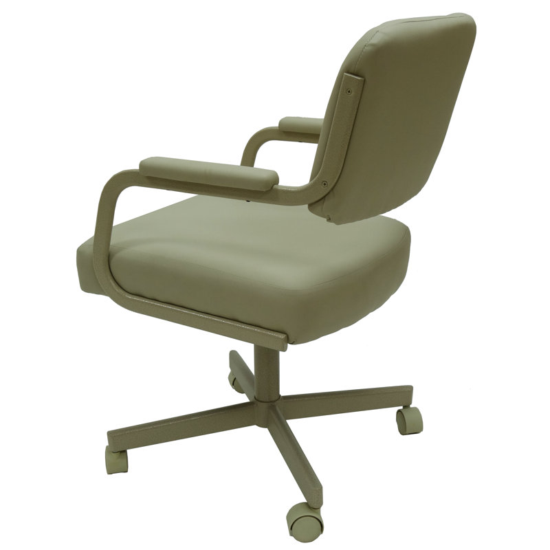 Chaise avec accoudoirs rembourrée Aleksandras, Beige