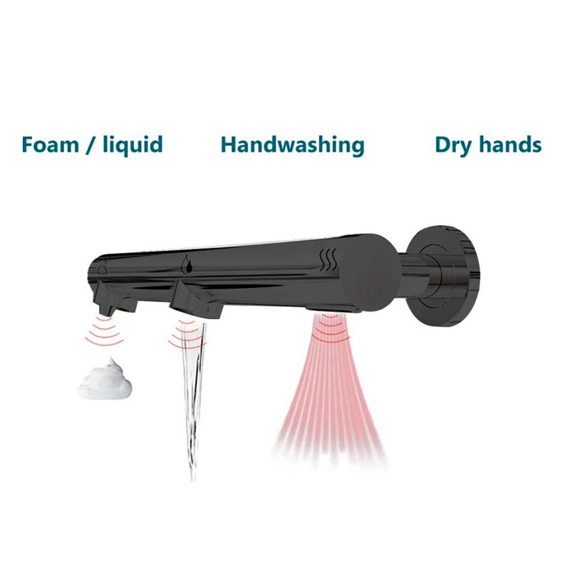 Matte Black Automatic Touchless Faucet with Sensor Activation