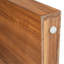 Console rustique avec façade de tiroir cannelée, table d'entrée avec coins courbés et pieds épais, table de canapé robuste pour le couloir et le salon (brun)-1012376796-1012376799