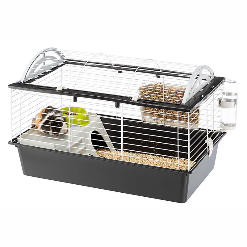 Rabbit Cage, Black, 50cm H x 78cm W x 48cm D