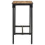 Annanya Rectangular Metal Outdoor Bar Table , 110cm cm W 55cm cm D