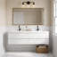 Meuble-lavabo suspendu de 48 po avec lavabo simple, blanc, armoire en mélamine et lavabo intégré en résine, fermeture amortie et entièrement assemblé.-1397478084-1397459716