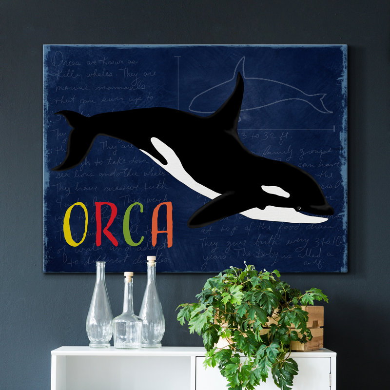 " Orca ", 12" H x 8" W x 1" D