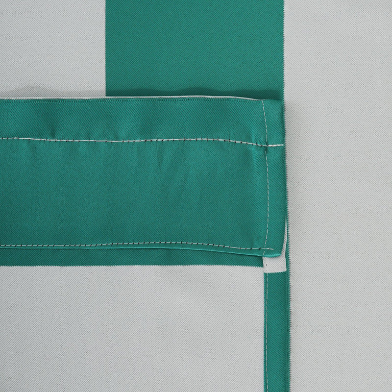 Zamudio Room Darkening Curtain Pair, Teal/White, 52" W x 84" L
