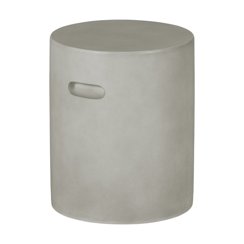 Amalfi Greige Magnesium Oxide Outdoor Side Table