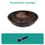 Lavabo de salle de bain Amber - Brown