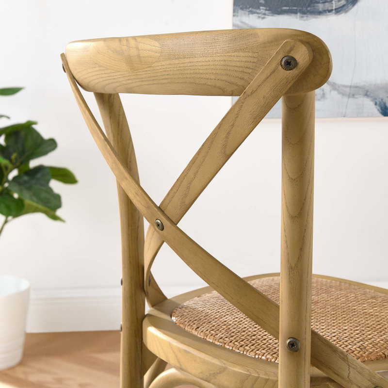 Modway Gear Stool, Counter Stool (25.5" Seat Height), Natural
