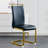 Modern Upholstered Faux Leather Cantilever Dining Chairs with Metal Base (Set of 4)-139606400