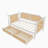 Traditional Style Twin Size Rattan Daybed with 2 Storage Drawers for Limited Space, Guest Room, No Box Spring Needed,