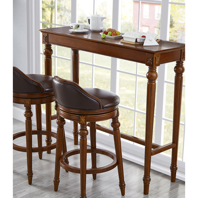 Table de bar rectangulaire Americanwood Style, H 39,37 po x L 54,72 po x l 15,75 po